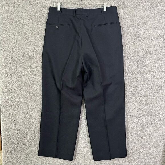 Giorgio Pacelli Dress Pants Men 34x27.5 Navy Pleated Slacks‎ - Picture 5 of 11